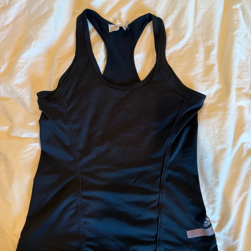Adidas by Stella McCartney Black Athletic Racerback Tank
